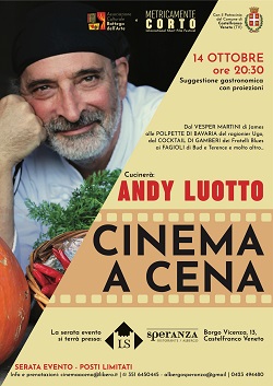 CINEMA A CENA -  nell'ambito di METRICAMENTE CORTO International Short Film Festival